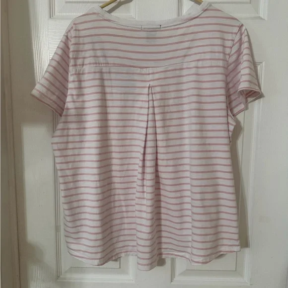RXB Pink and White Striped Floral Top - Picture 7 of 9